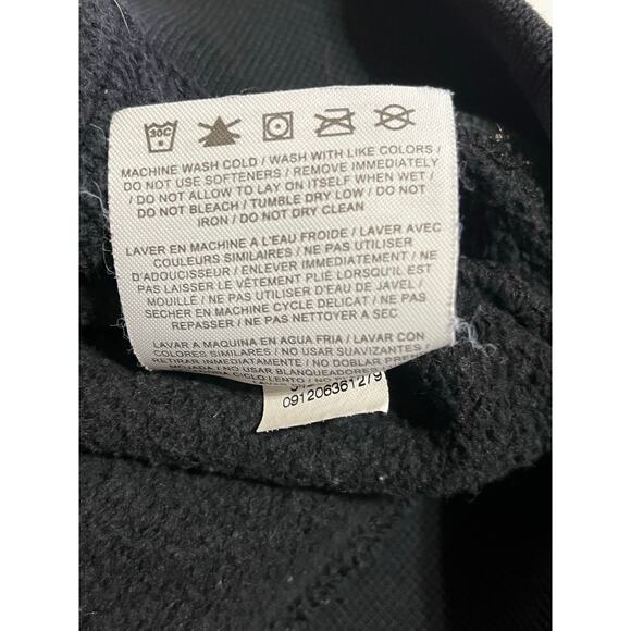 Nike Retro Black Hoodie with Logo on Front and Kangaroo Pocket- Mens Size Small - Picture 4 of 7